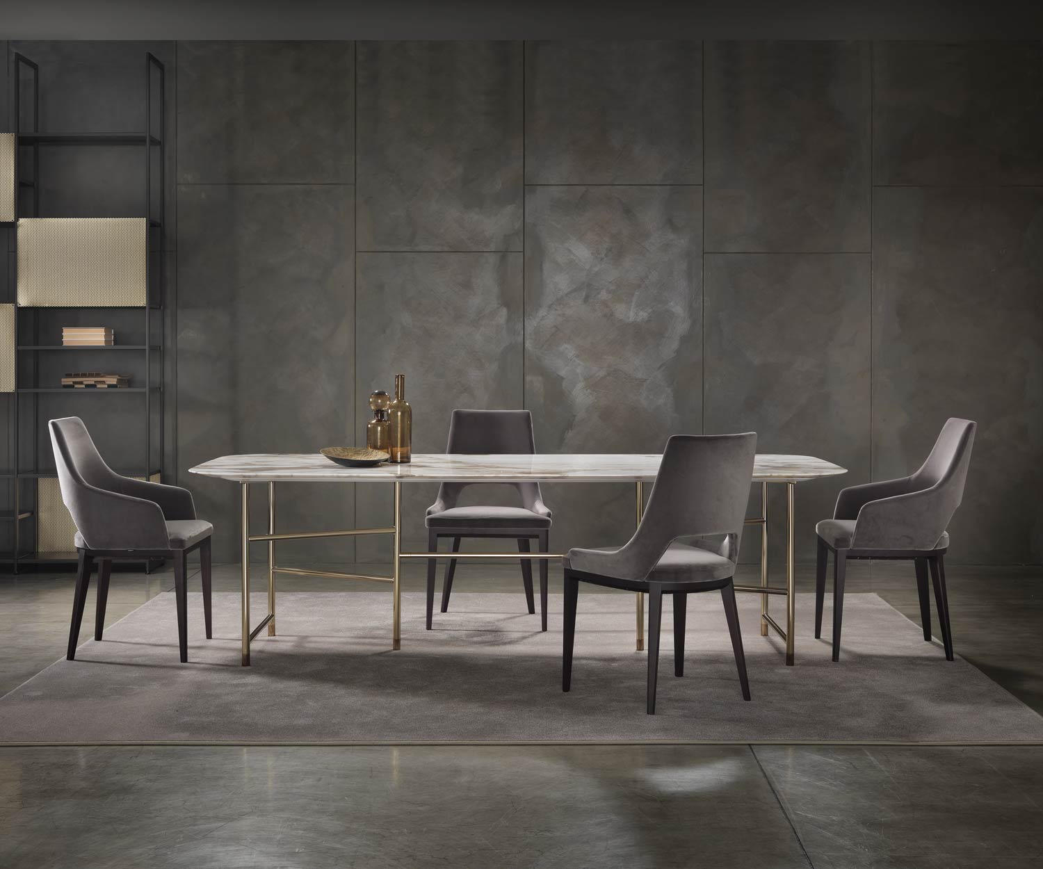 Marelli Kyoto marmeren design eettafel met rechthoekig tafelblad Mood foto Marelli Kyoto marmeren design eettafel met rechthoekig tafelblad Mood foto