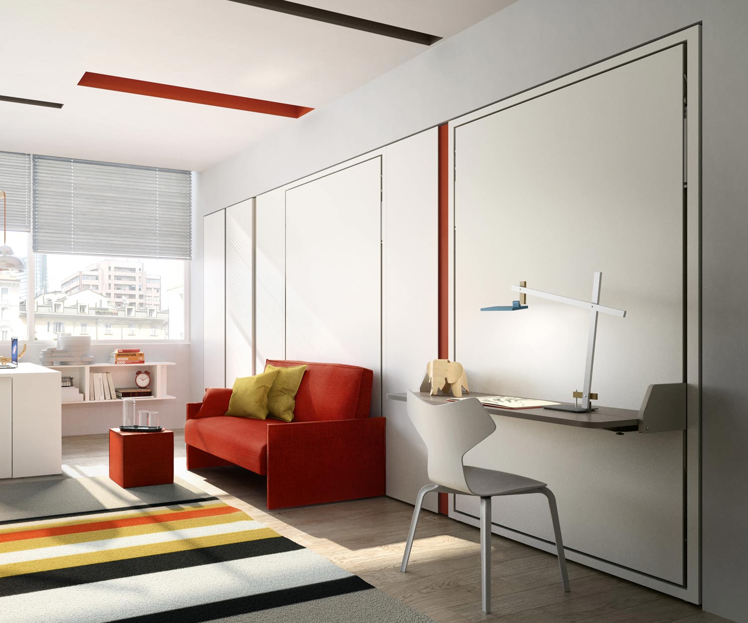 Clei Kledingkast bedden Altea Book 120 Sofa open Clei Kledingkast bedden Altea Book 120 Sofa open