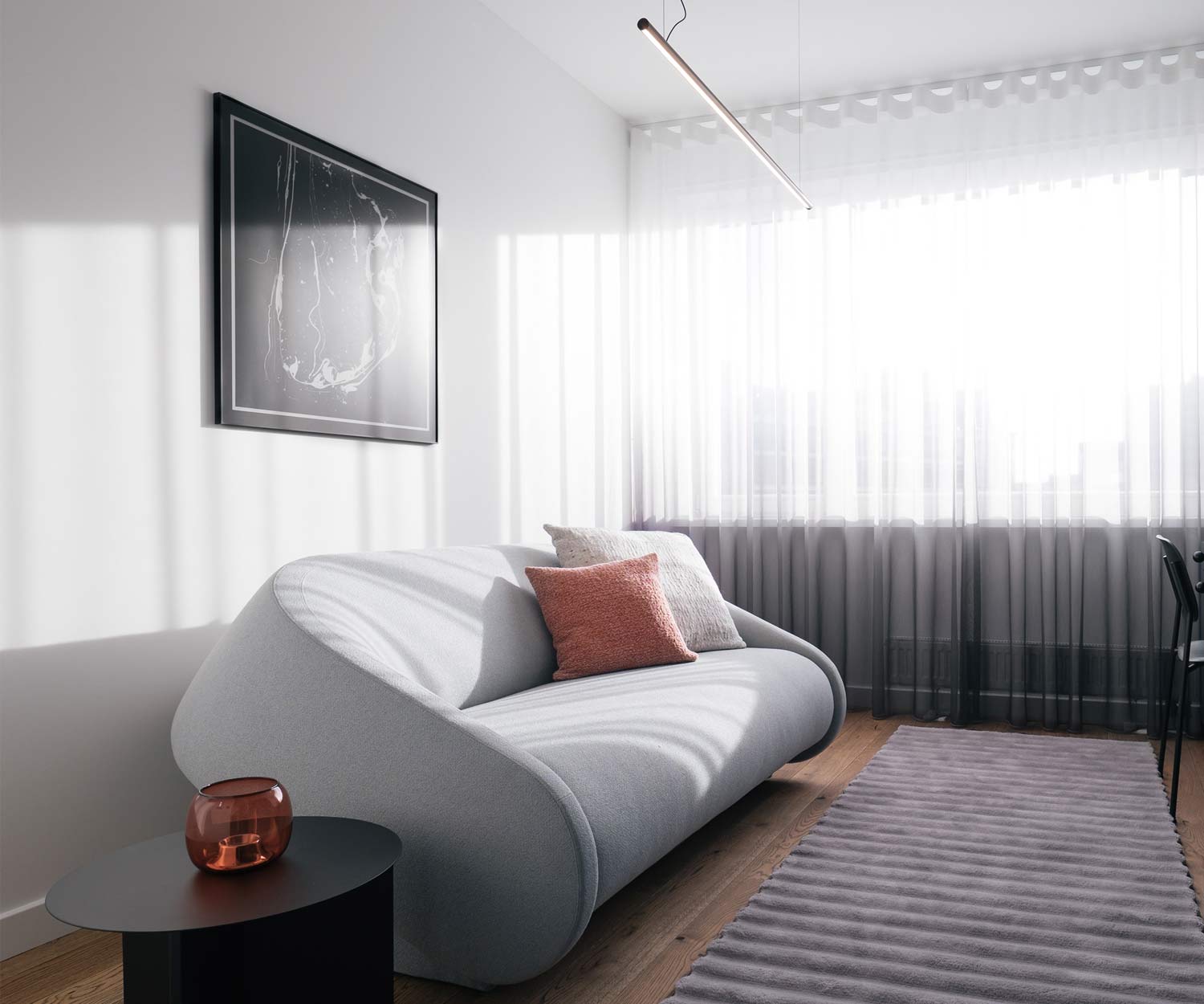 Moderne Prostoria Design slaapbank Up Lift in de woonkamer